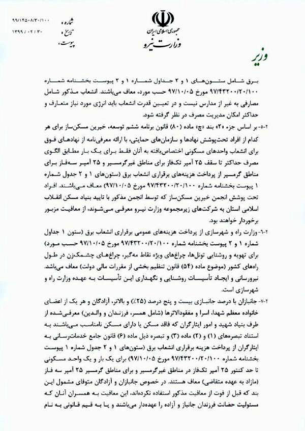 معافیت‌های فروش انشعاب 